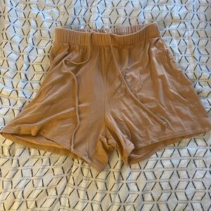 SKIMS Soft Lounge Sleep Short Pajama Loungewear Stretch Tan Small